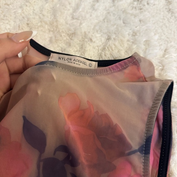 Floral see through bodysuit - Picture 2 of 3